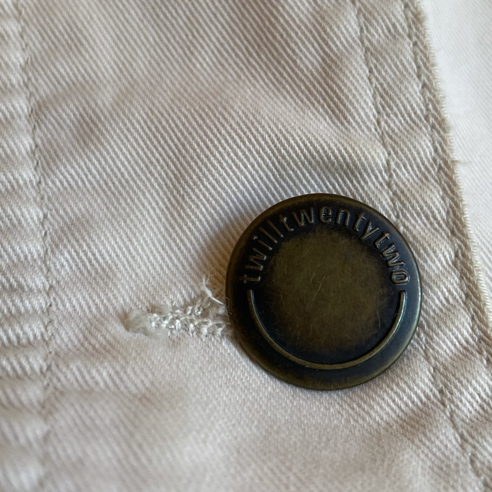 Twill Twenty Two ivory twill utility jacket blazer casual cool - Picture 7 of 11